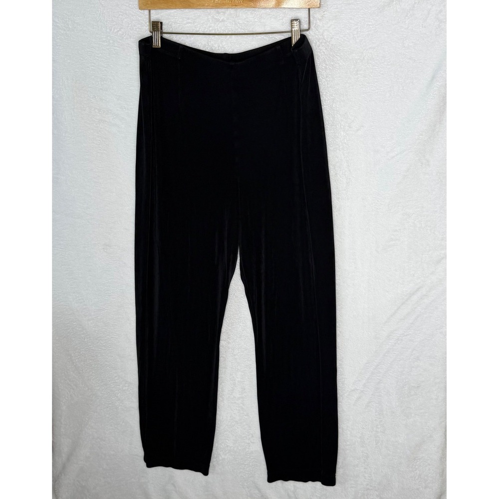 Chico's Womens 3 SHORT (US 16) Black Travelers Straight Leg Pants 4501399245
